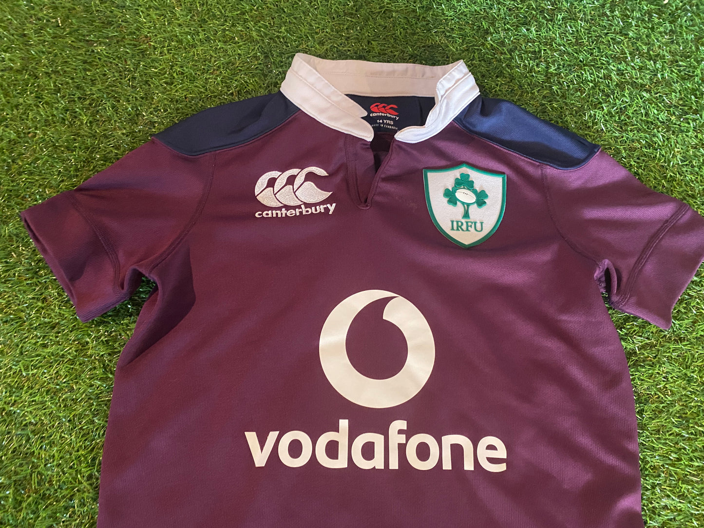 Ireland IRFU Eire Irish Rugby Union XL Boys / Youths / XS Mans CCC Made Jersey