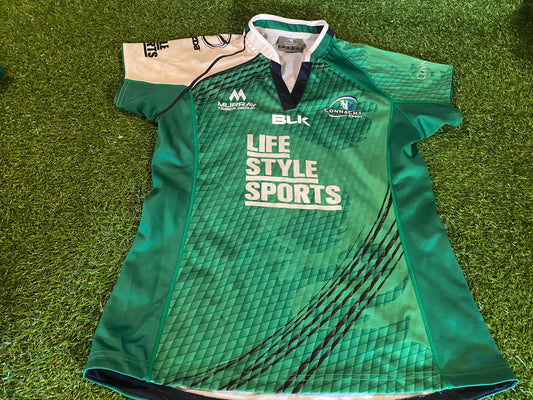 Connacht Ireland IRFU Eire Irish Rugby Union Football Womans Size 16 Home Jersey