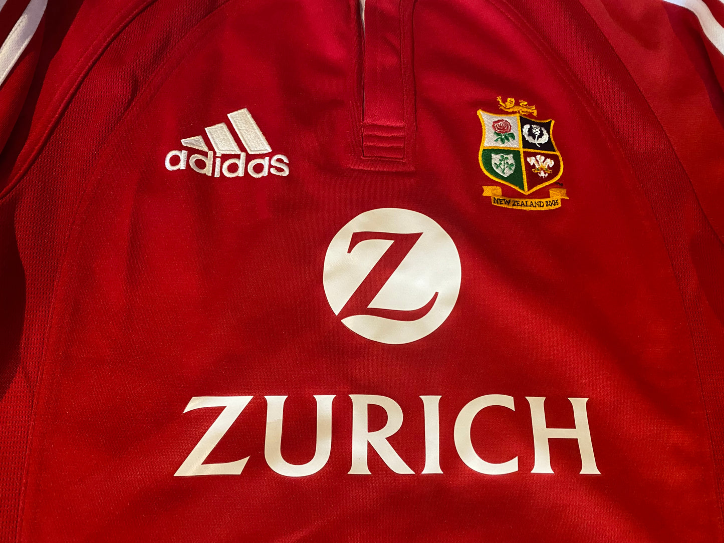 British & Irish Lions Rugby Union Football Small Mans 2005 Adidas Tour of New Zealand Jersey