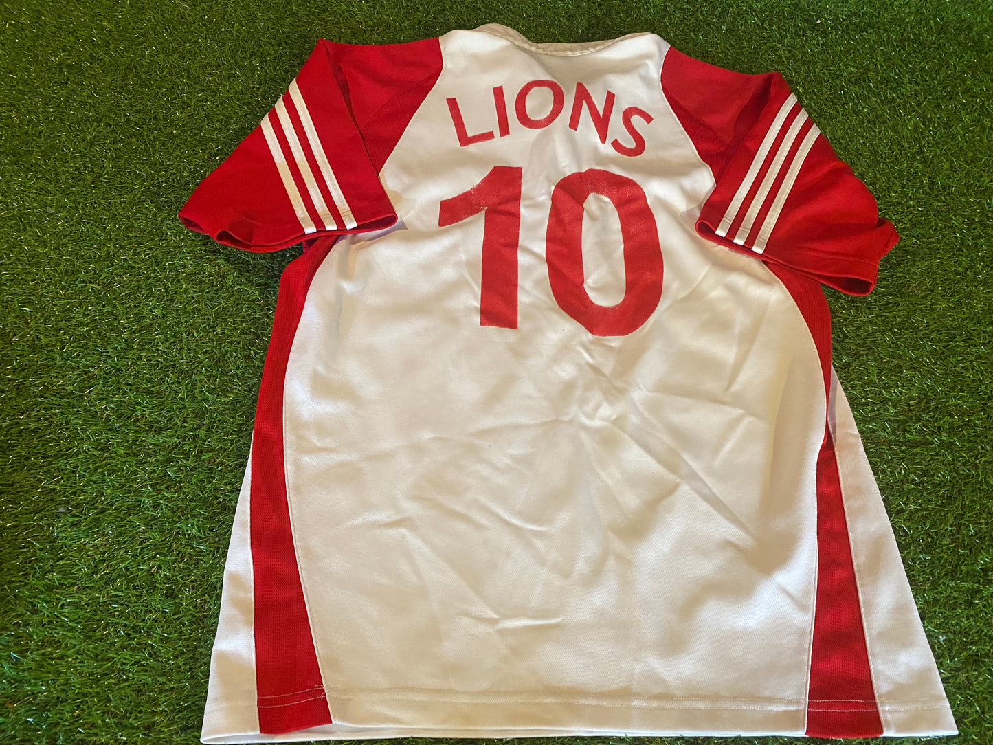 British & Irish Lions Rugby Union Football Medium Mans Adidas Made Vintage no10 Jersey