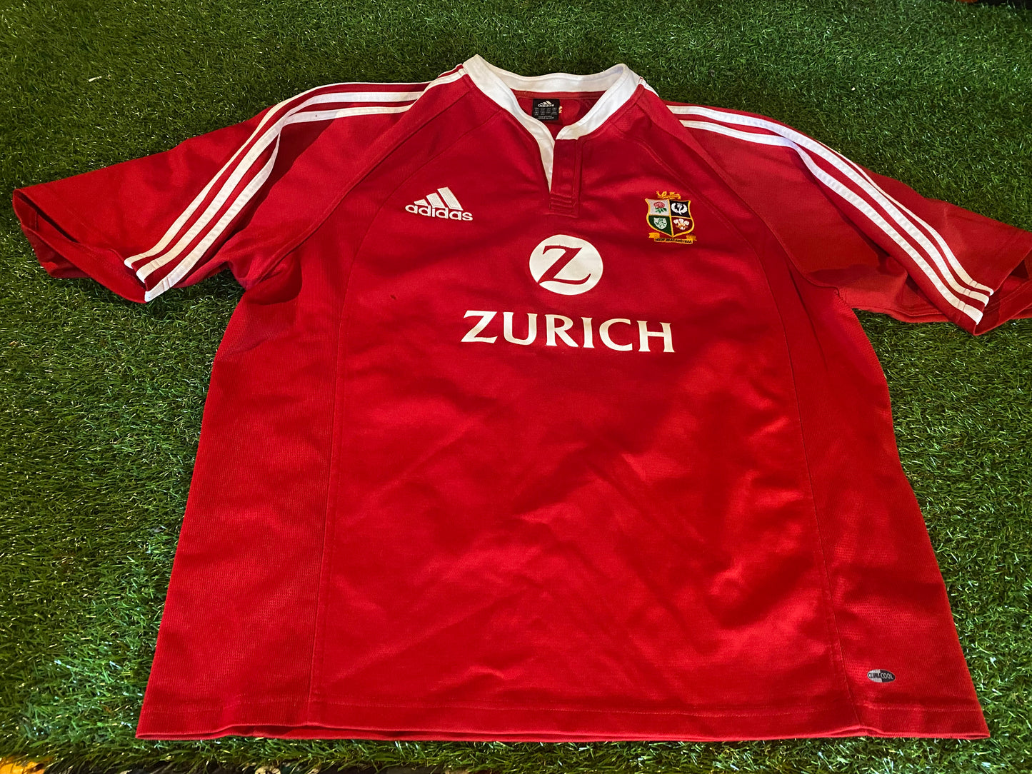 British & Irish Lions Rugby Union Football XXL 2XL Mans 2005 Adidas Tour of New Zealand Jersey