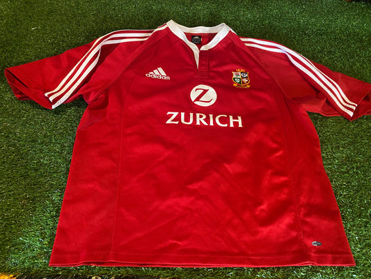 British & Irish Lions Rugby Union Football XXL 2XL Mans 2005 Adidas Tour of New Zealand Jersey