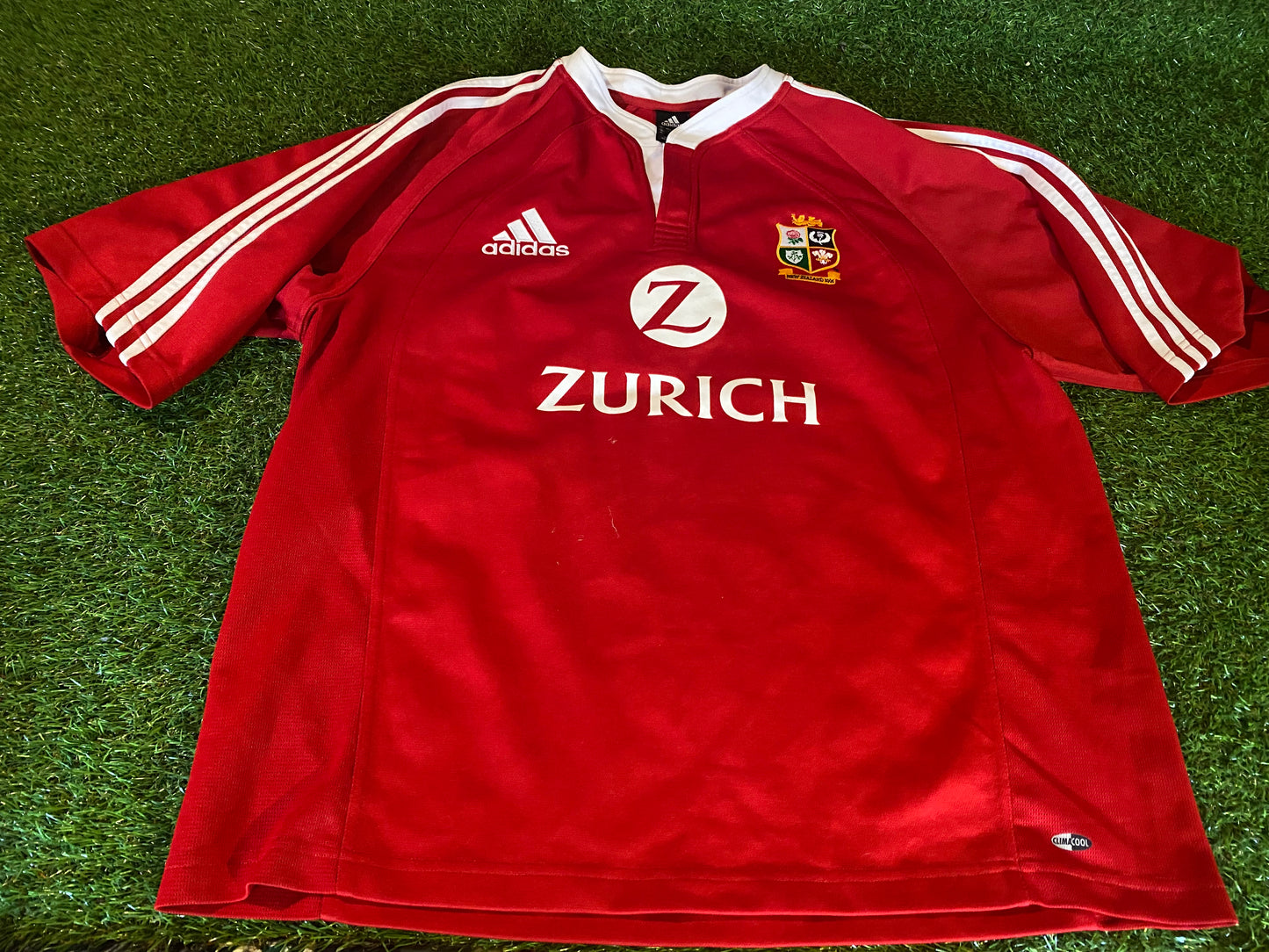 British & Irish Lions Rugby Union XL Extra Large Mans 2005 Adidas Tour of New Zealand Jersey