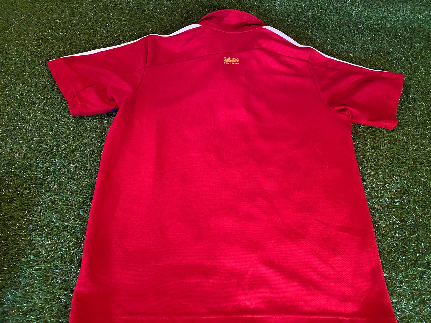 British & Irish Lions Rugby Union Football Large Mans 2009 Adidas Tour of South Africa Polo Jersey