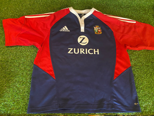 British & Irish Lions Rugby Union Football XXL 2XL Mans 2005 Adidas Tour of New Zealand Jersey