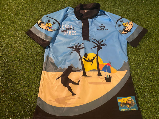 Beach Bums and Babes Fun Rugby Union Football Small mans Jersey