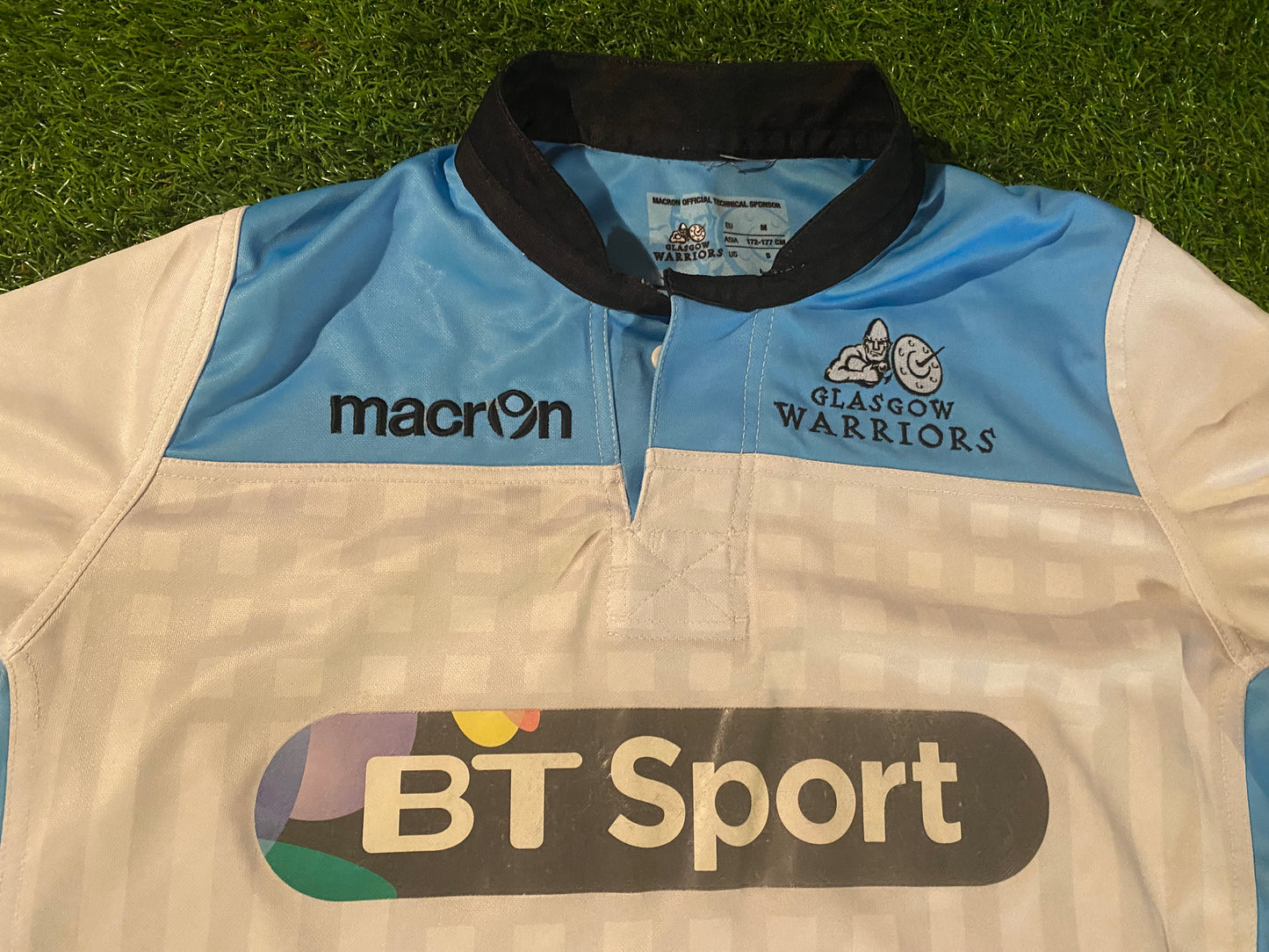 Glasgow Warriors Scotland Scottish Rugby Union Football Medium Mans Macron Jersey