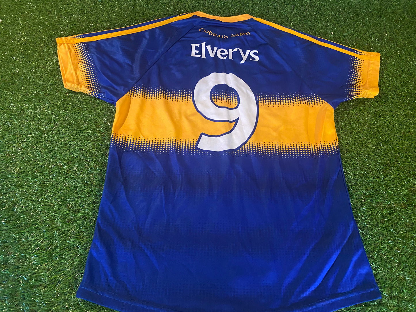 Co Tipperary Ireland GAA Gaelic Football Hurling Medium Mans Tight Fit Match Worn no9 Jersey