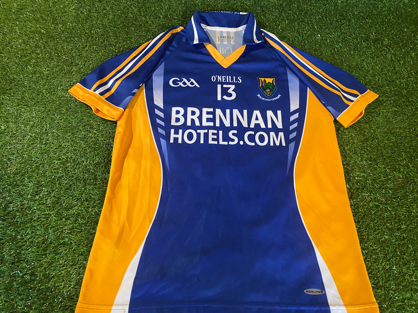 Co Wexford Ireland GAA Gaelic Football Large Mans Tight Fit Match Worn no13 Jersey