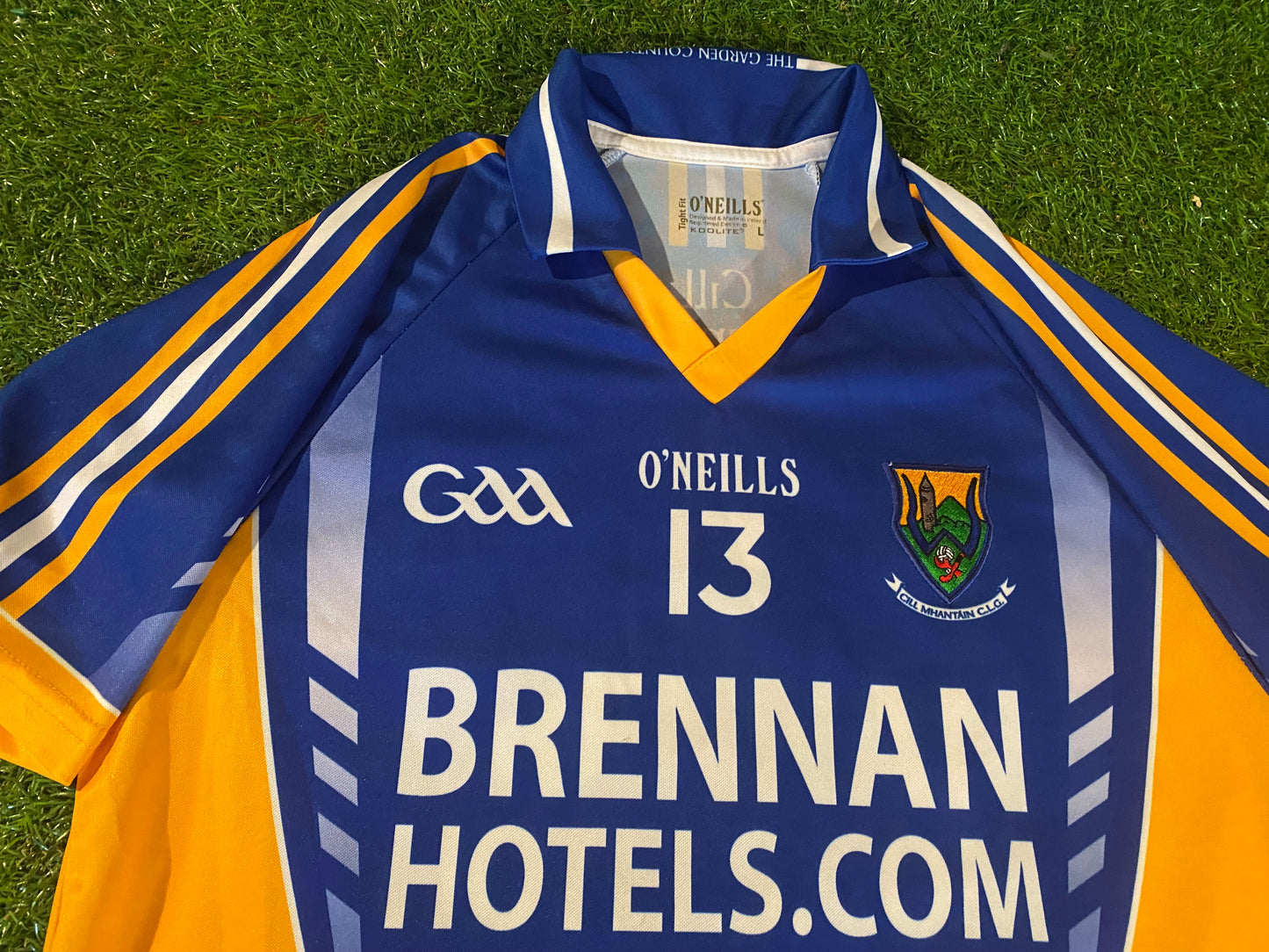 Co Wexford Ireland GAA Gaelic Football Large Mans Tight Fit Match Worn no13 Jersey