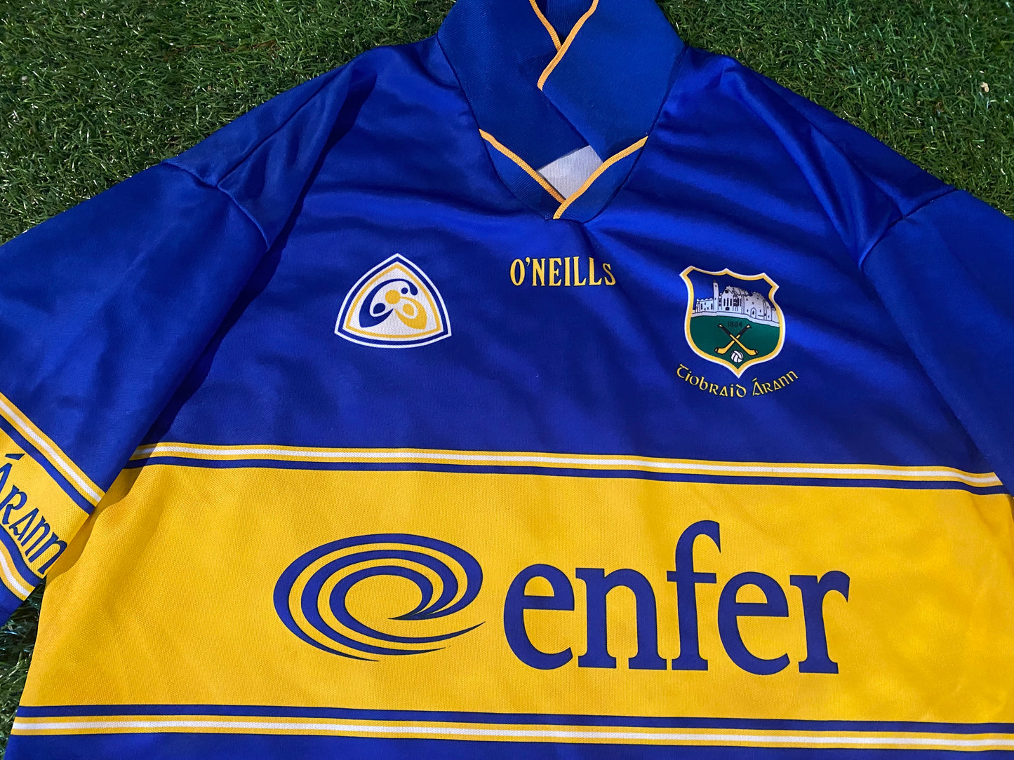 Co Tipperary Ireland GAA Gaelic Hurling Large Mans Vintage Match Worn no22 Jersey