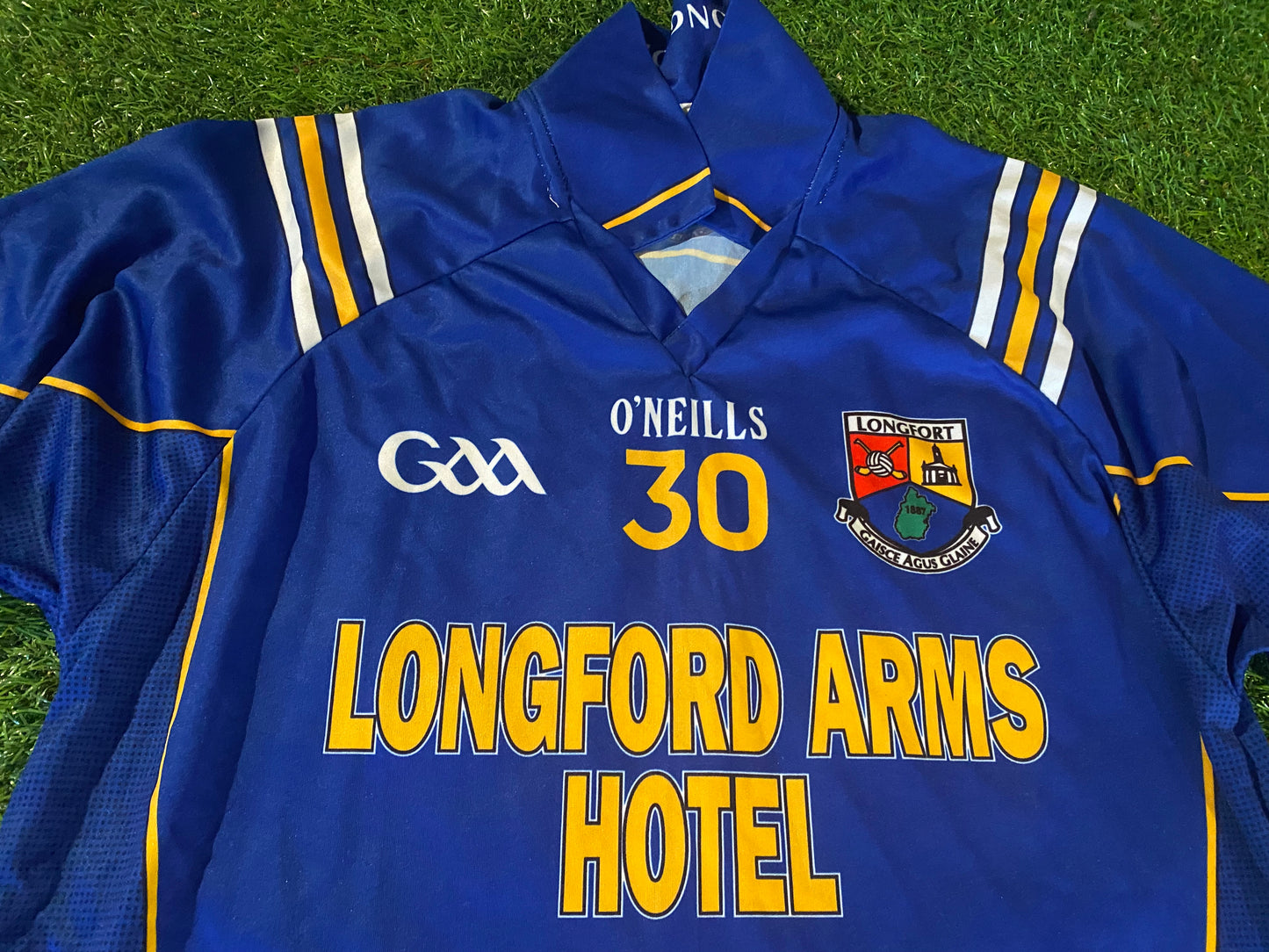 Co Longford Ireland GAA Gaelic Hurling Large Mans Vintage Match Worn no30 Jersey