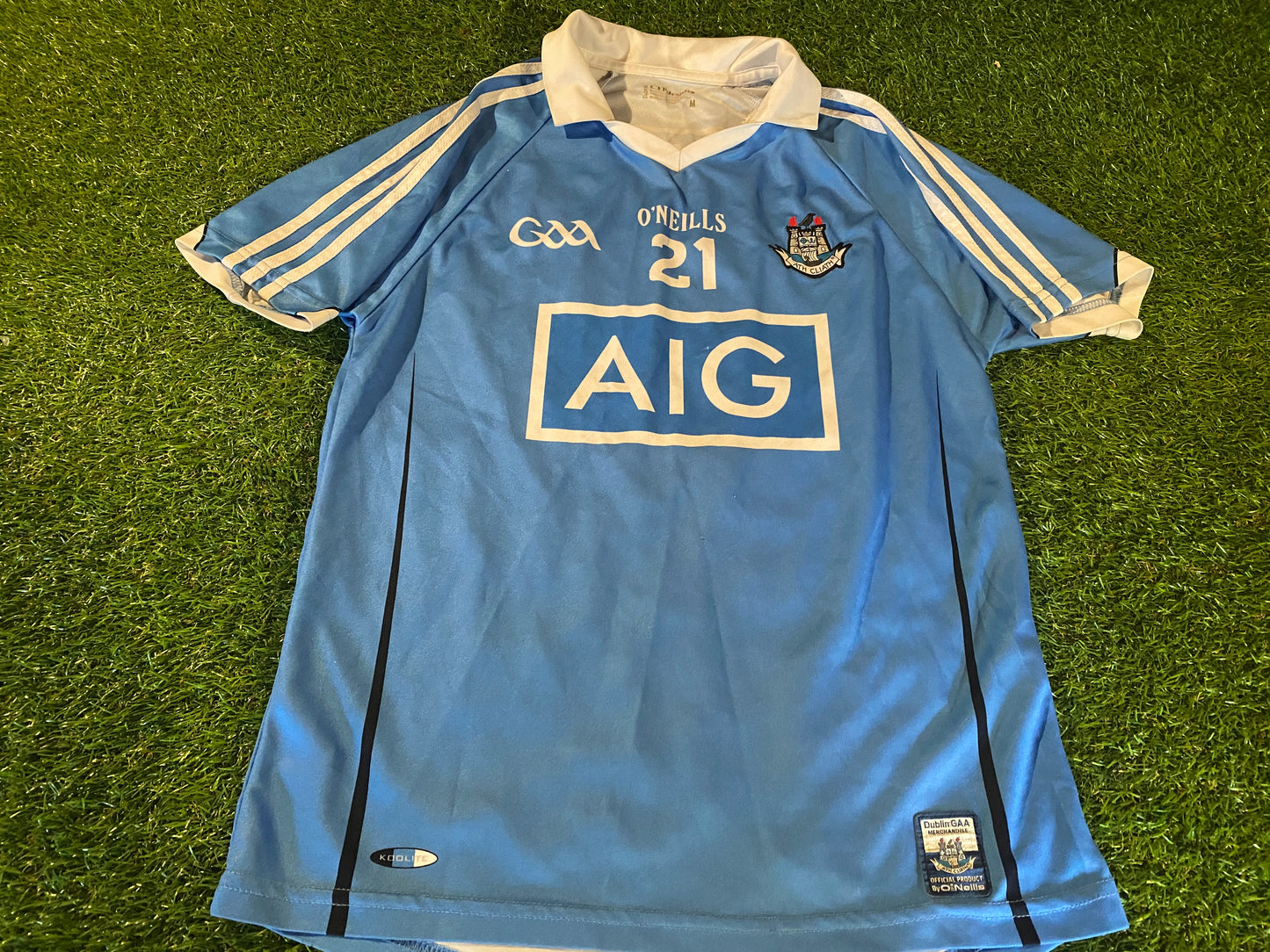 Co Dublin Ireland GAA Gaelic Football Hurling Medium Mans Tight Fit Match Worn no21 Jersey