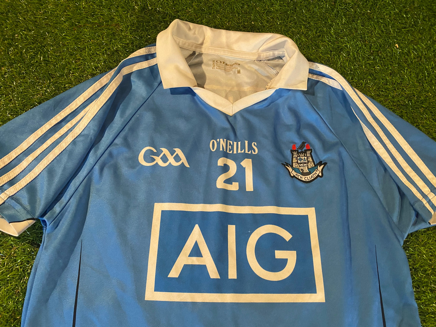 Co Dublin Ireland GAA Gaelic Football Hurling Medium Mans Tight Fit Match Worn no21 Jersey