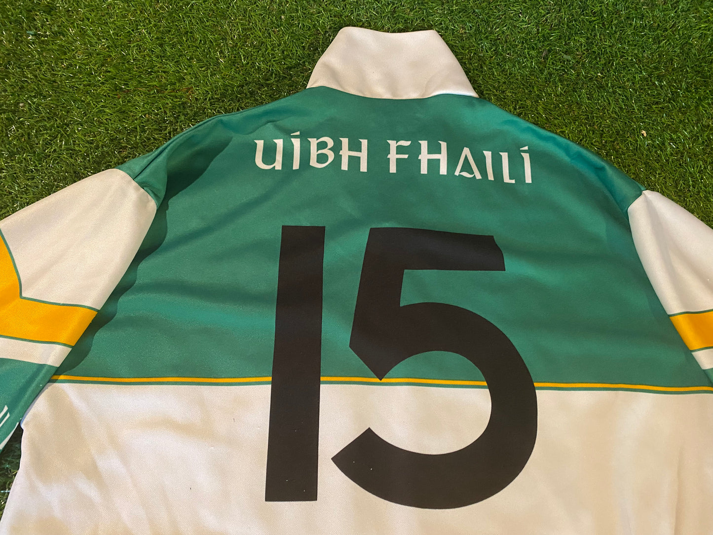 Co Offaly Ireland GAA Gaelic Hurling Large Mans Vintage Match Worn no15 Jersey