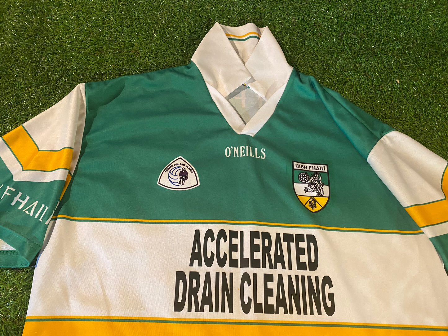 Co Offaly Ireland GAA Gaelic Hurling Large Mans Vintage Match Worn no15 Jersey