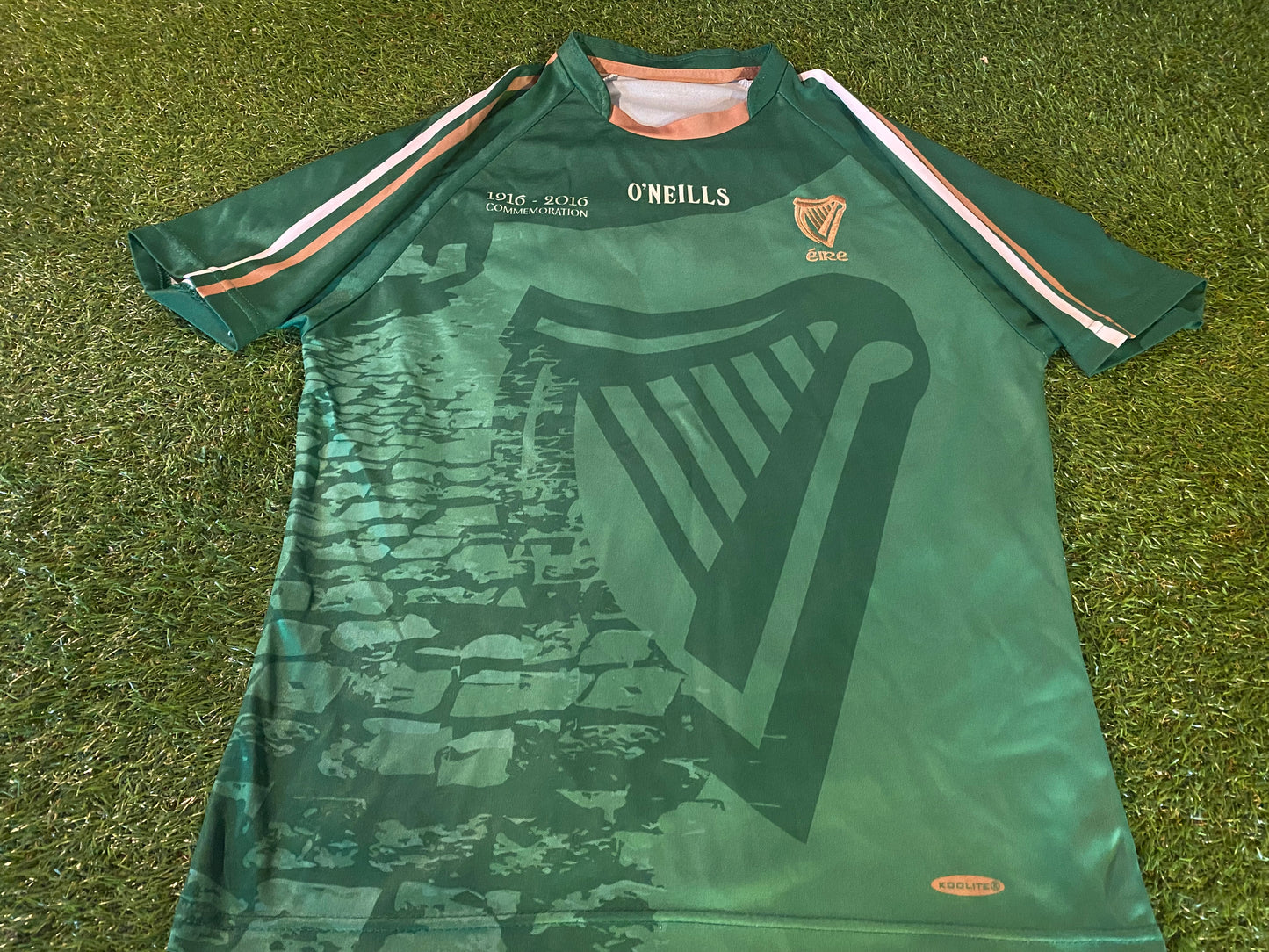 Easter Rising Irish Republican Eire Hurling GAA Gaelic Football Small Mans Tight Fit Jersey