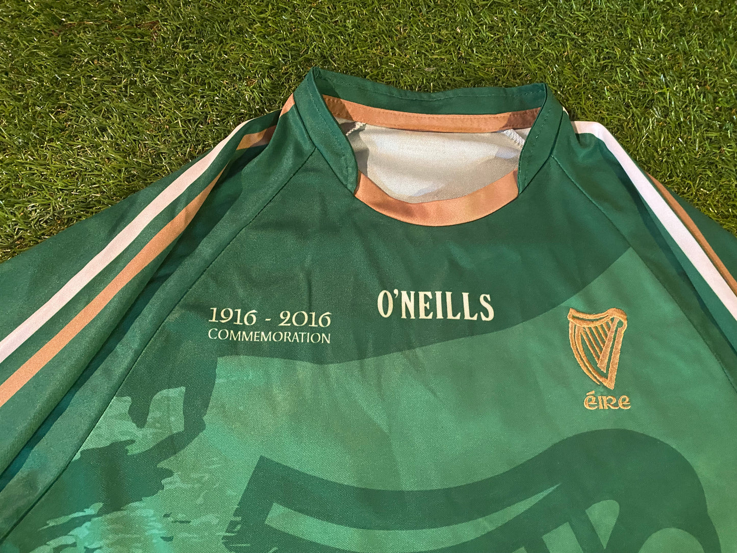 Easter Rising Irish Republican Eire Hurling GAA Gaelic Football Small Mans Tight Fit Jersey