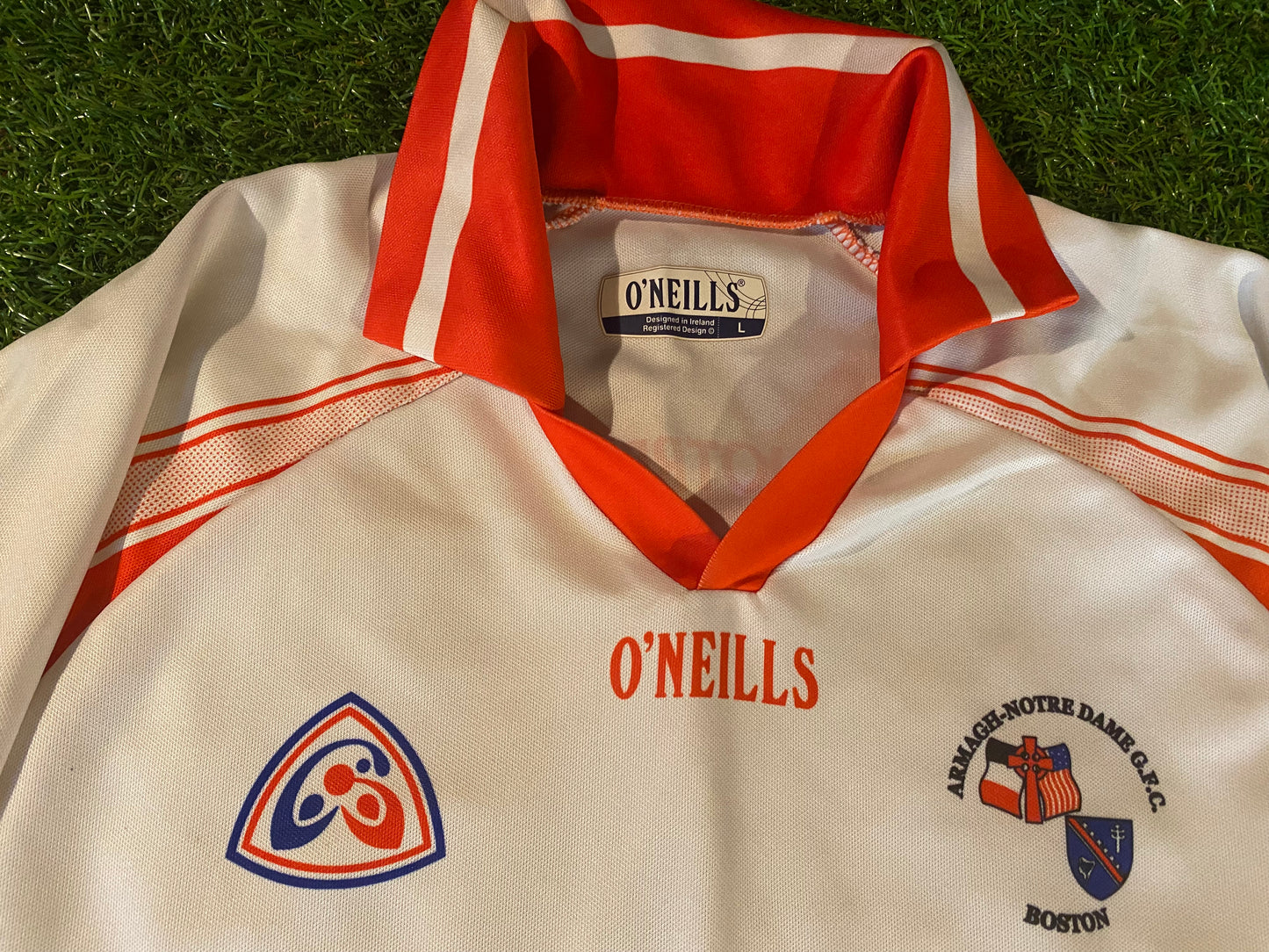 Notre Dame GFC Armagh USA Eire Hurling GAA Gaelic Football Large Mans Rare Jersey