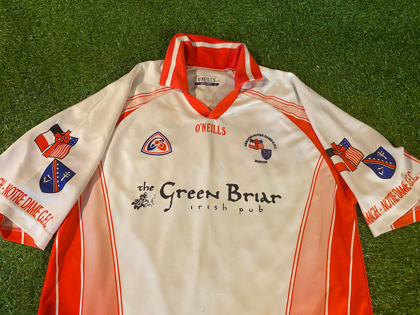 Notre Dame GFC Armagh USA Eire Hurling GAA Gaelic Football Large Mans Rare Jersey