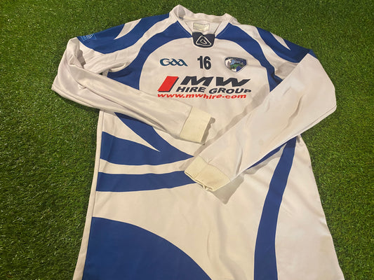 Co Laois Ireland GAA Gaelic Football Hurling Medium Mans Rare Match Worn no16 L/S  Jersey