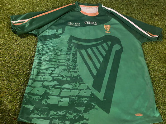 Easter Rising 1916-2016 Irish Republican Eire Hurling GAA Gaelic XL Extra Large Mans Jersey