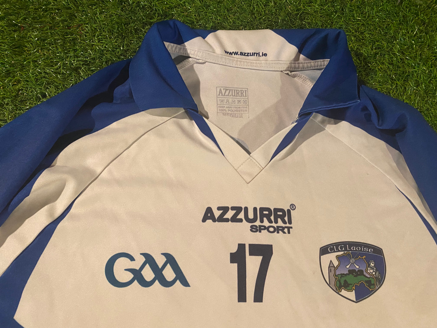 Co Laois Ireland GAA Gaelic Football Hurling Medium Mans Rare Match Worn no17 Jersey