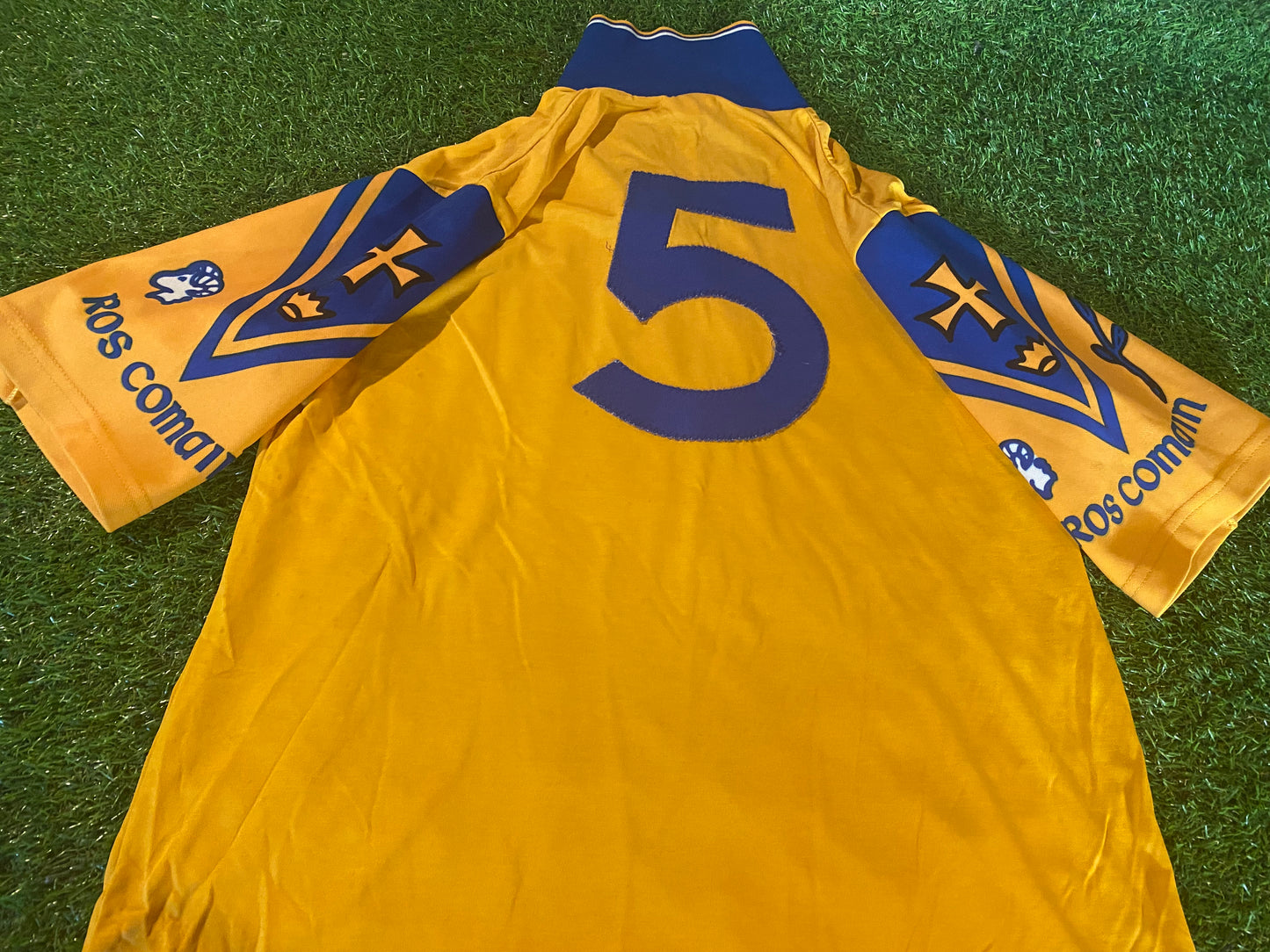 Co Roscommon Ireland GAA Gaelic Football Large Mans Match Worn no5 Vintage Jersey