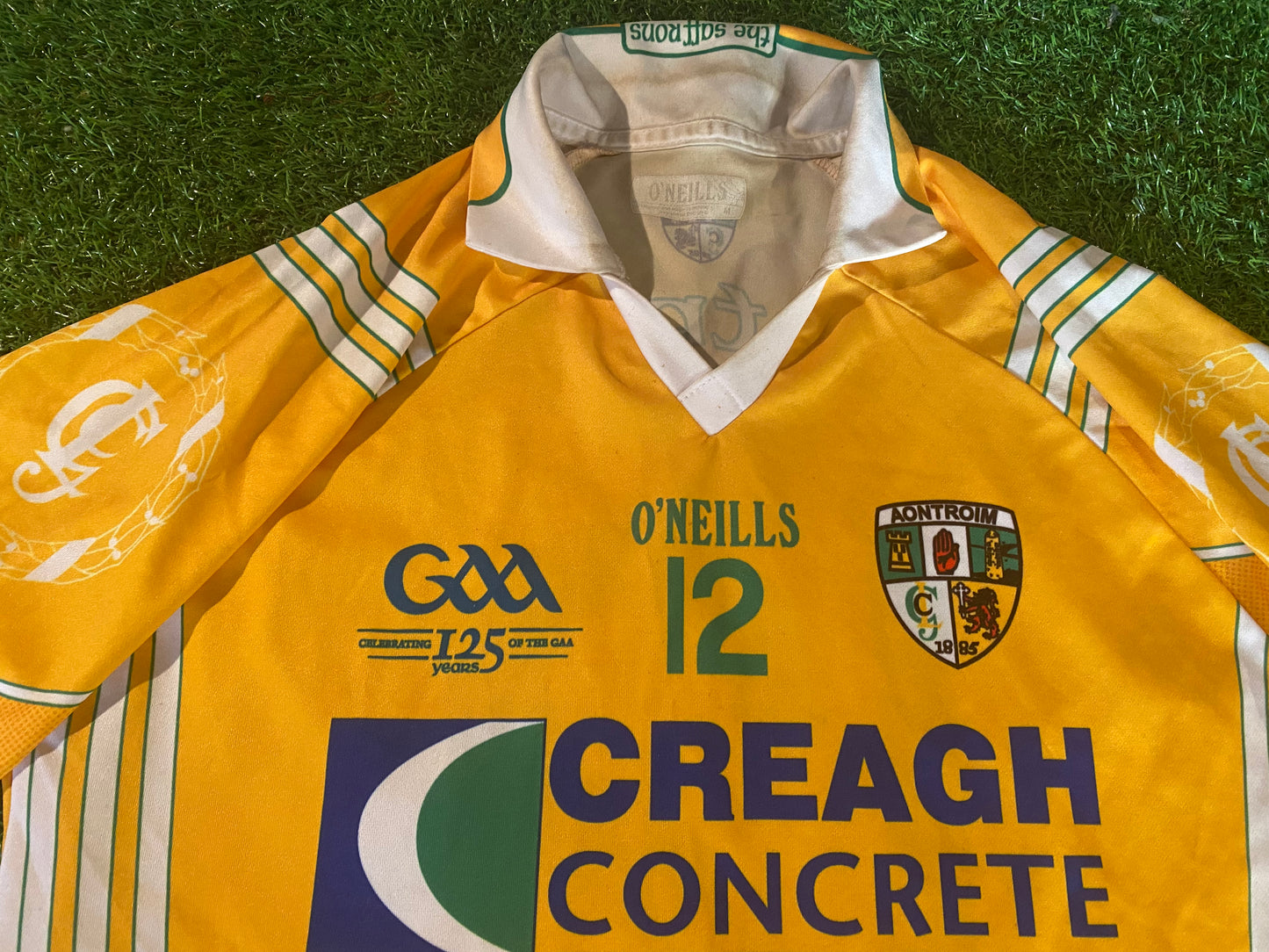 Co Antrim Ireland Eire GAA Gaelic Football Hurling Match Worn Medium Mans no12 Jersey