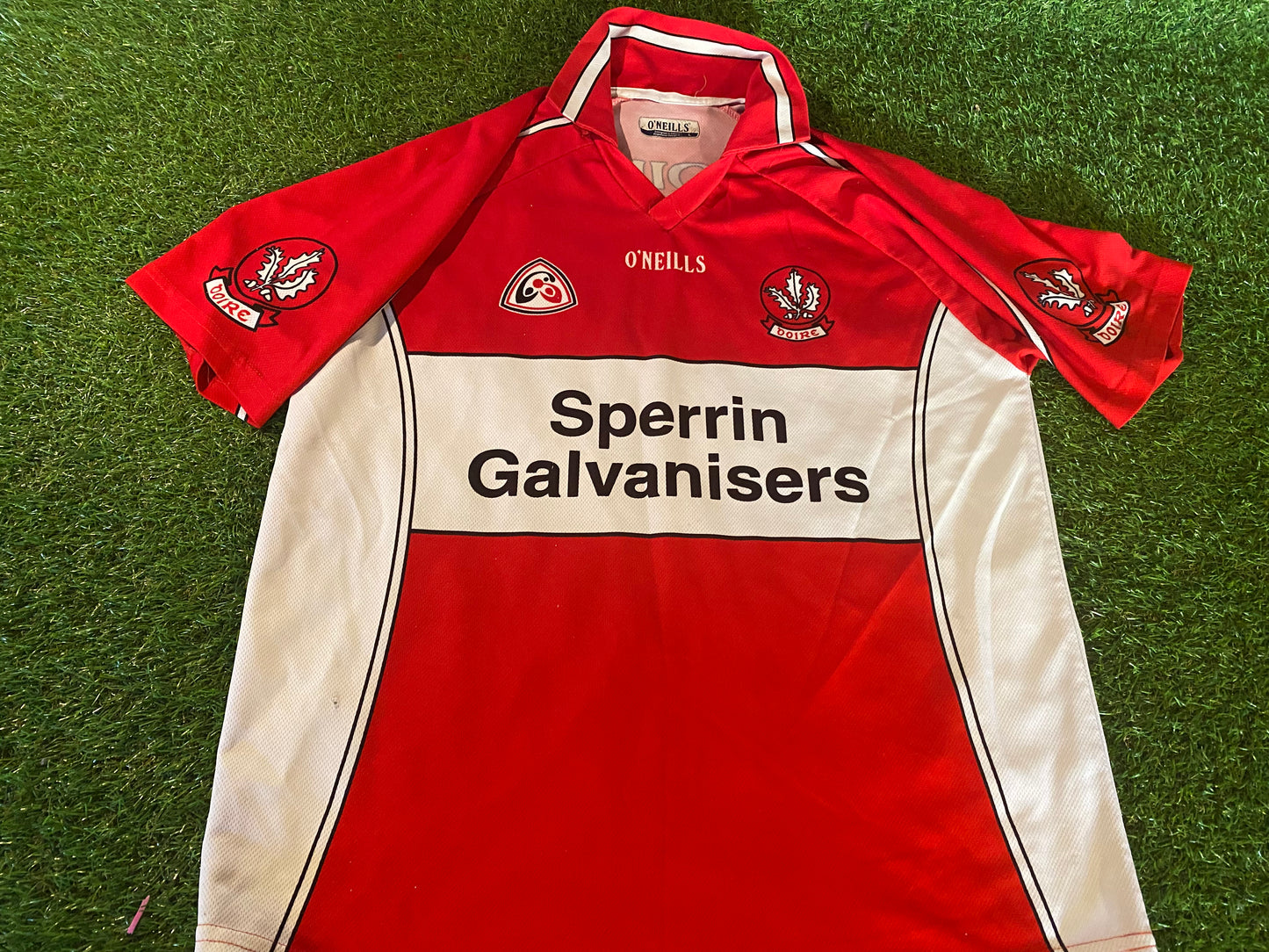 Co Derry Doire Ireland GAA Gaelic Football Hurling Large Mans Match Worn no22 Vintage Jersey