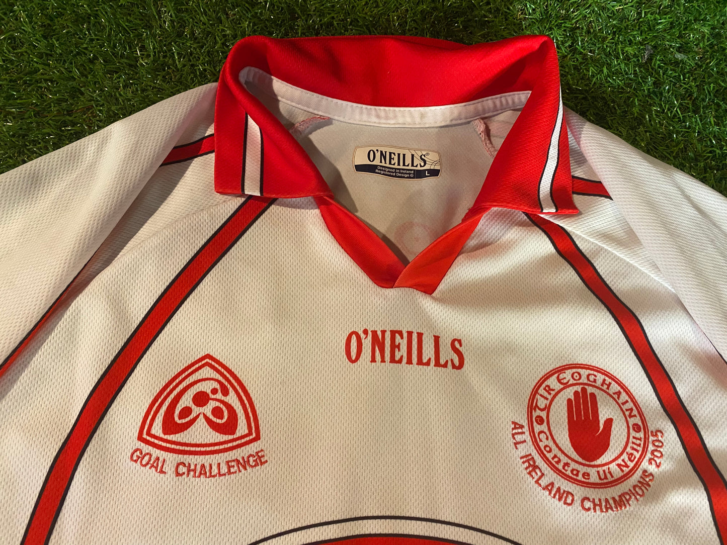 Co Tyrone Eire Irish Ireland GAA Gaelic Football Hurling Large Mans No20 Champions 2005 Jersey