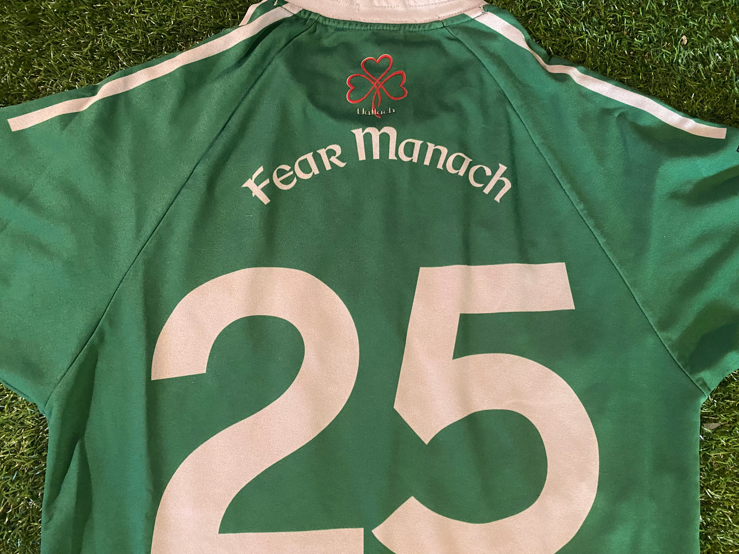 Co Fermanagh Ireland GAA Gaelic Hurling Large Mans Tight Fit Match Worn no25 Jersey