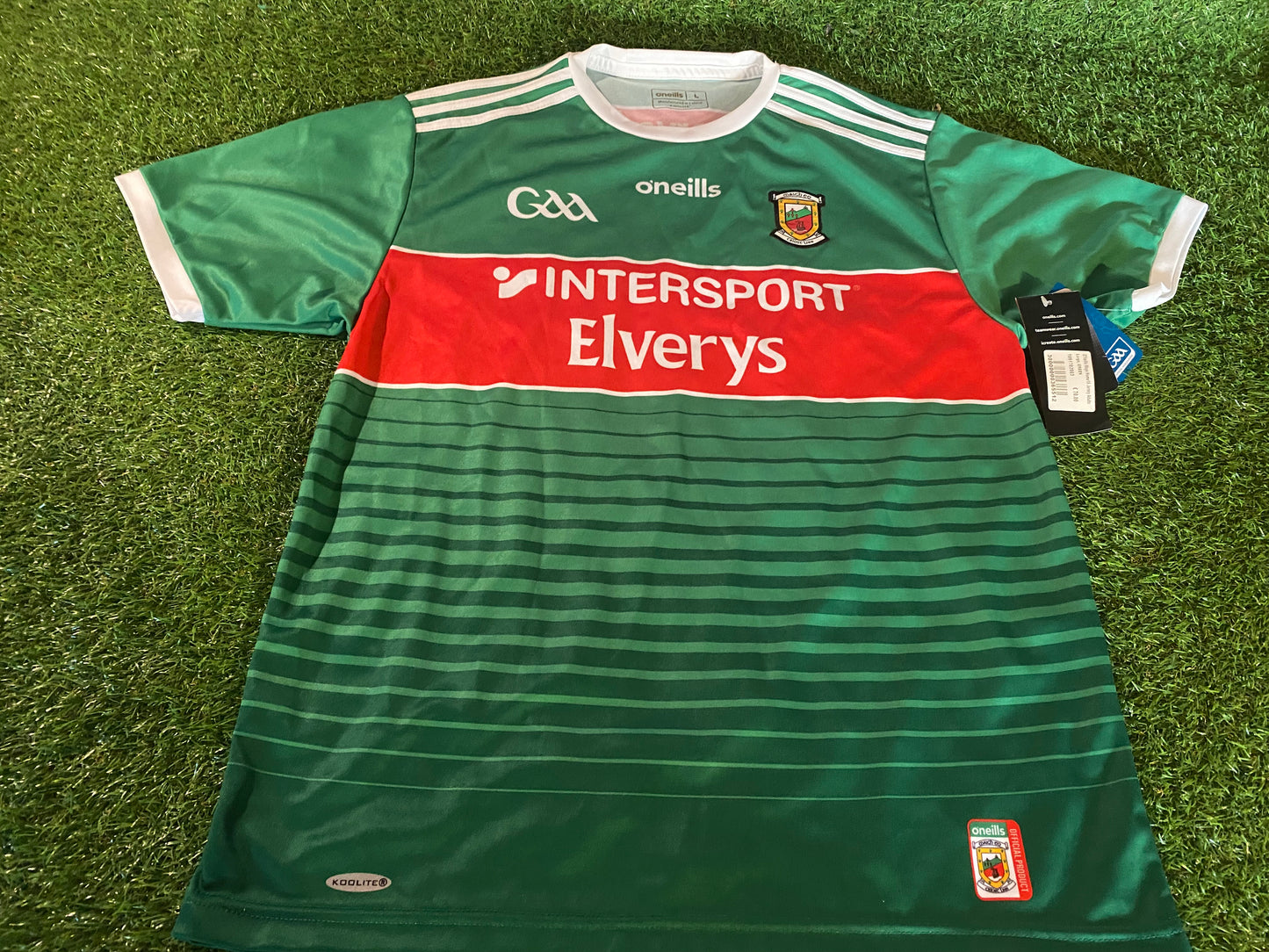 Co Mayo Eire Ireland GAA Gaelic Hurling Football New BNWT Large Mans Home Jersey