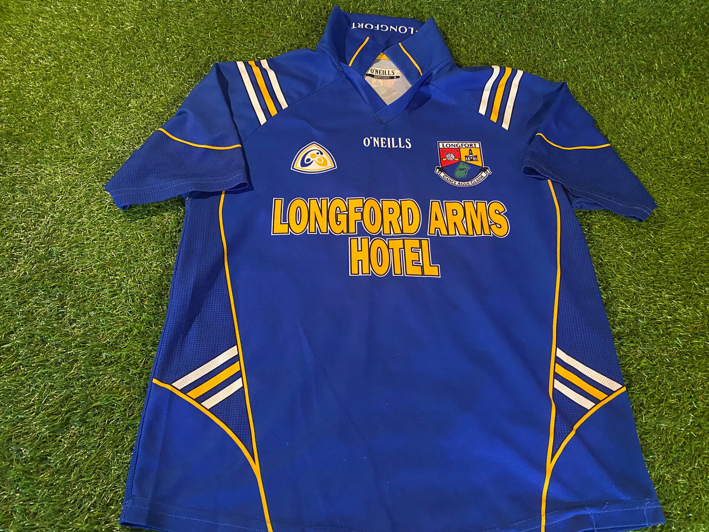 Co Longford Ireland GAA Gaelic Football Hurling Small to Medium Mans Match Worn Jersey