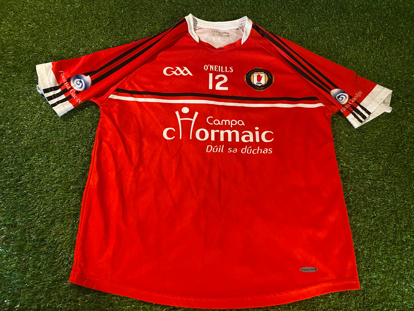 Tyrone Ulster Ireland GAA Gaelic Football Hurling Medium Mans no12 Players Jersey