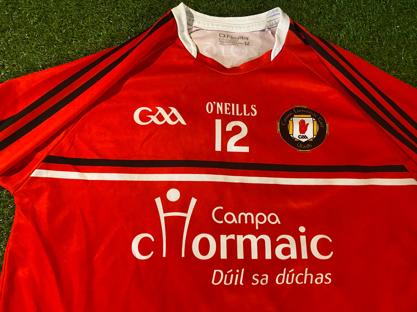 Tyrone Ulster Ireland GAA Gaelic Football Hurling Medium Mans no12 Players Jersey