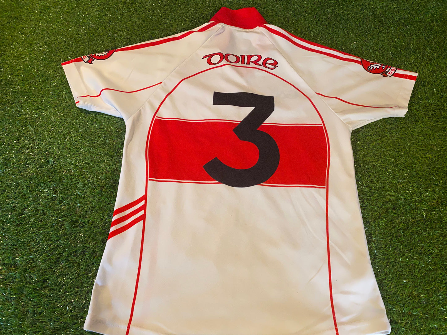 Co Derry Doire Ireland GAA Gaelic Football Hurling Medium Mans Tight Fit no3 Home Jersey