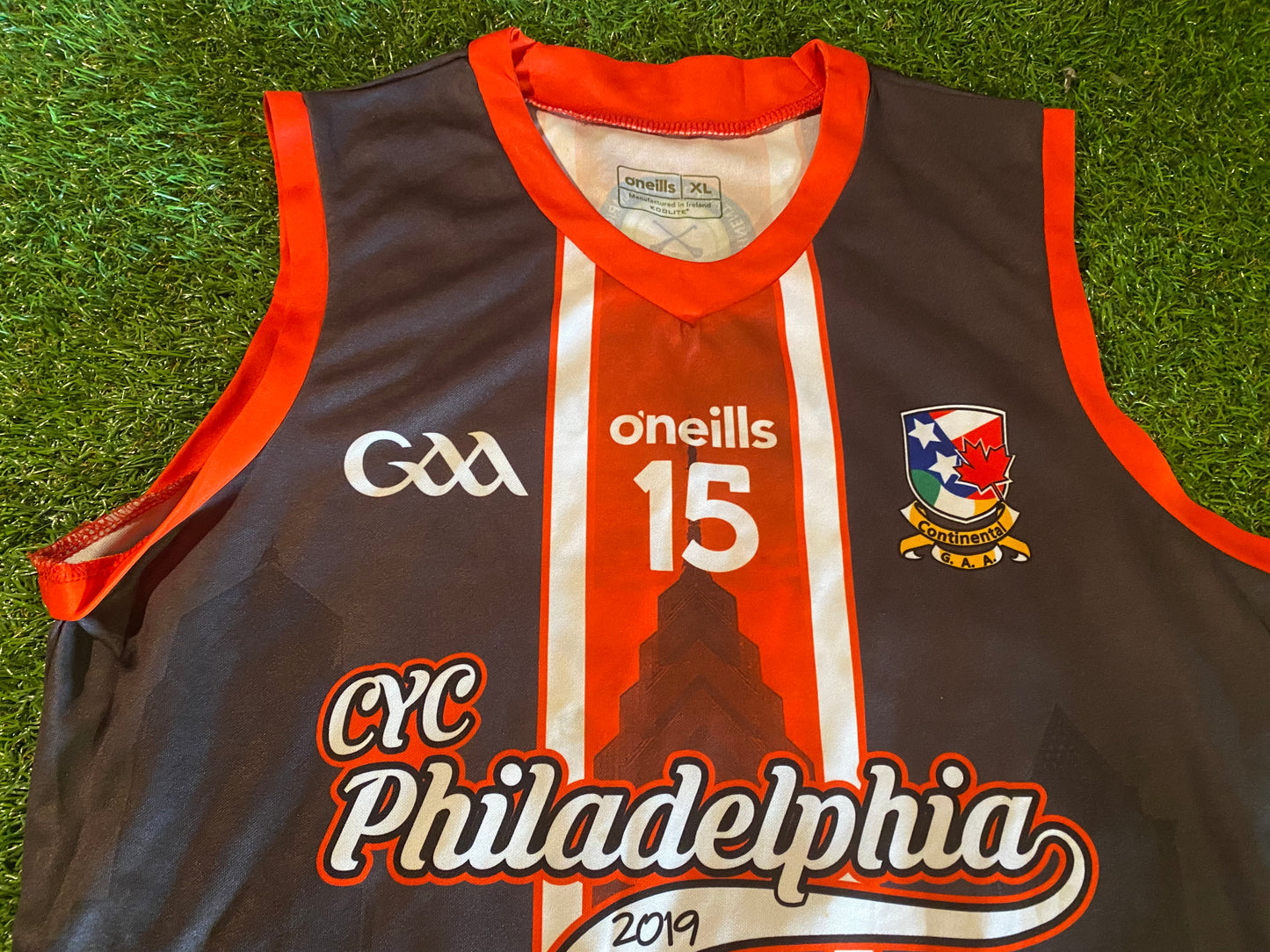 Continentals USA Canada Ireland GAA Gaelic Football Hurling Large Mans Rare Oneills No15 Jersey