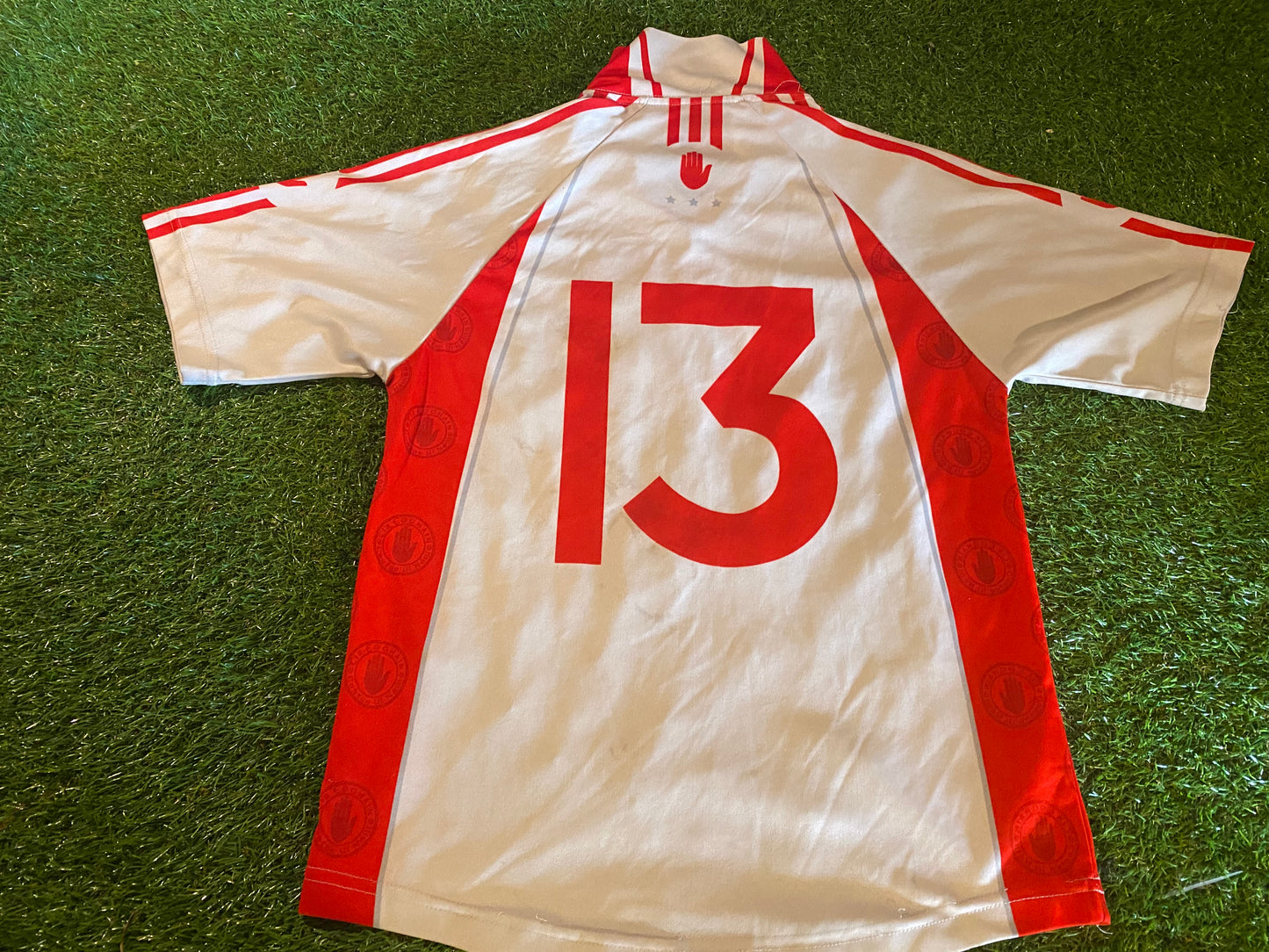 Co Tyrone Ireland Eire Hurling GAA Gaelic Football Small Mans Match Worn no13 Jersey