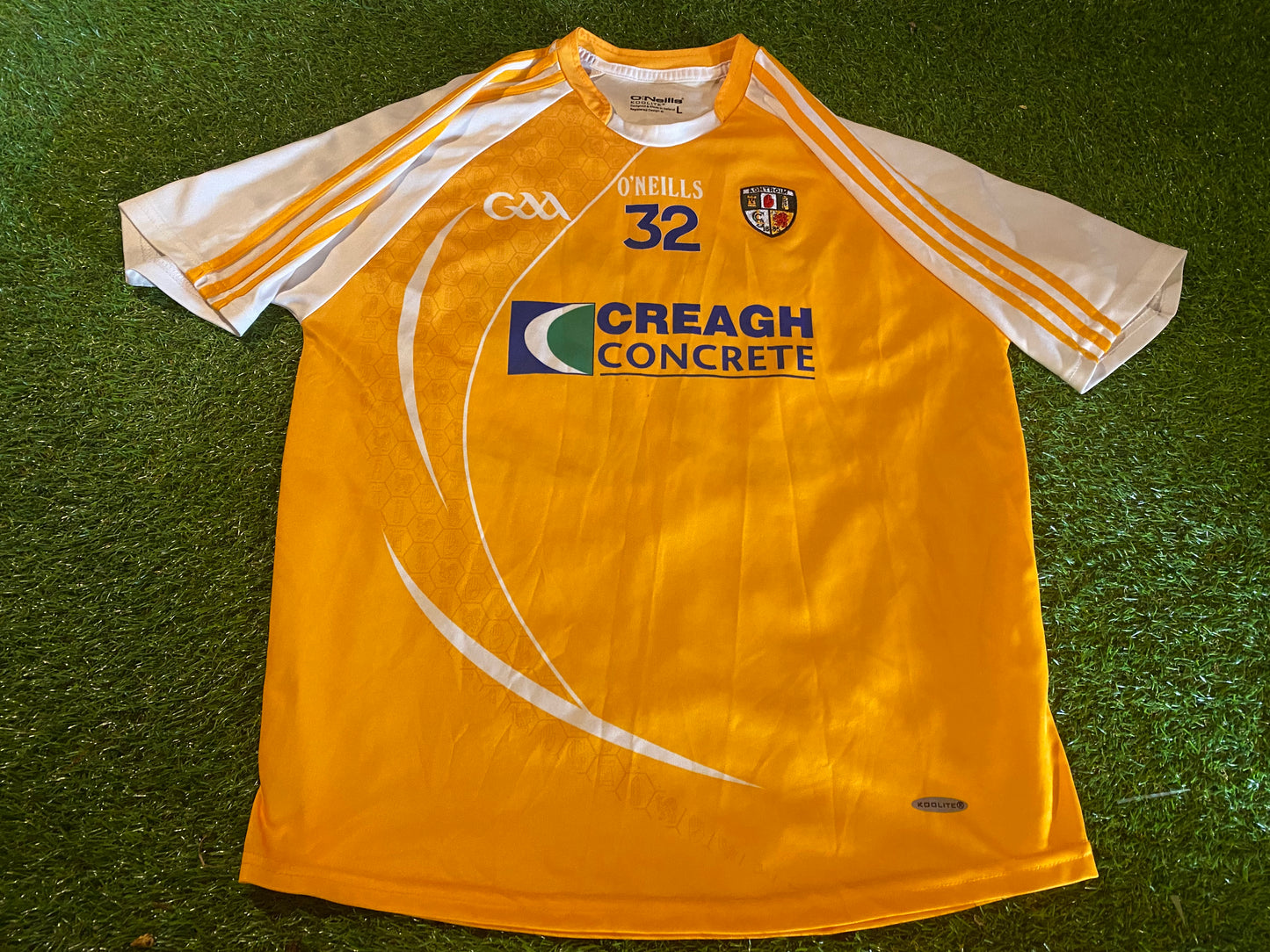 Co Antrim Eire Irish Ireland GAA Gaelic Football Hurling Large Mans Match Worn no32 Jersey