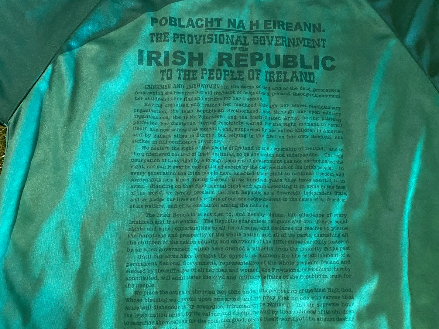 Easter Rising Irish Republican Eire Hurling GAA Gaelic Football Medium Mans Jersey