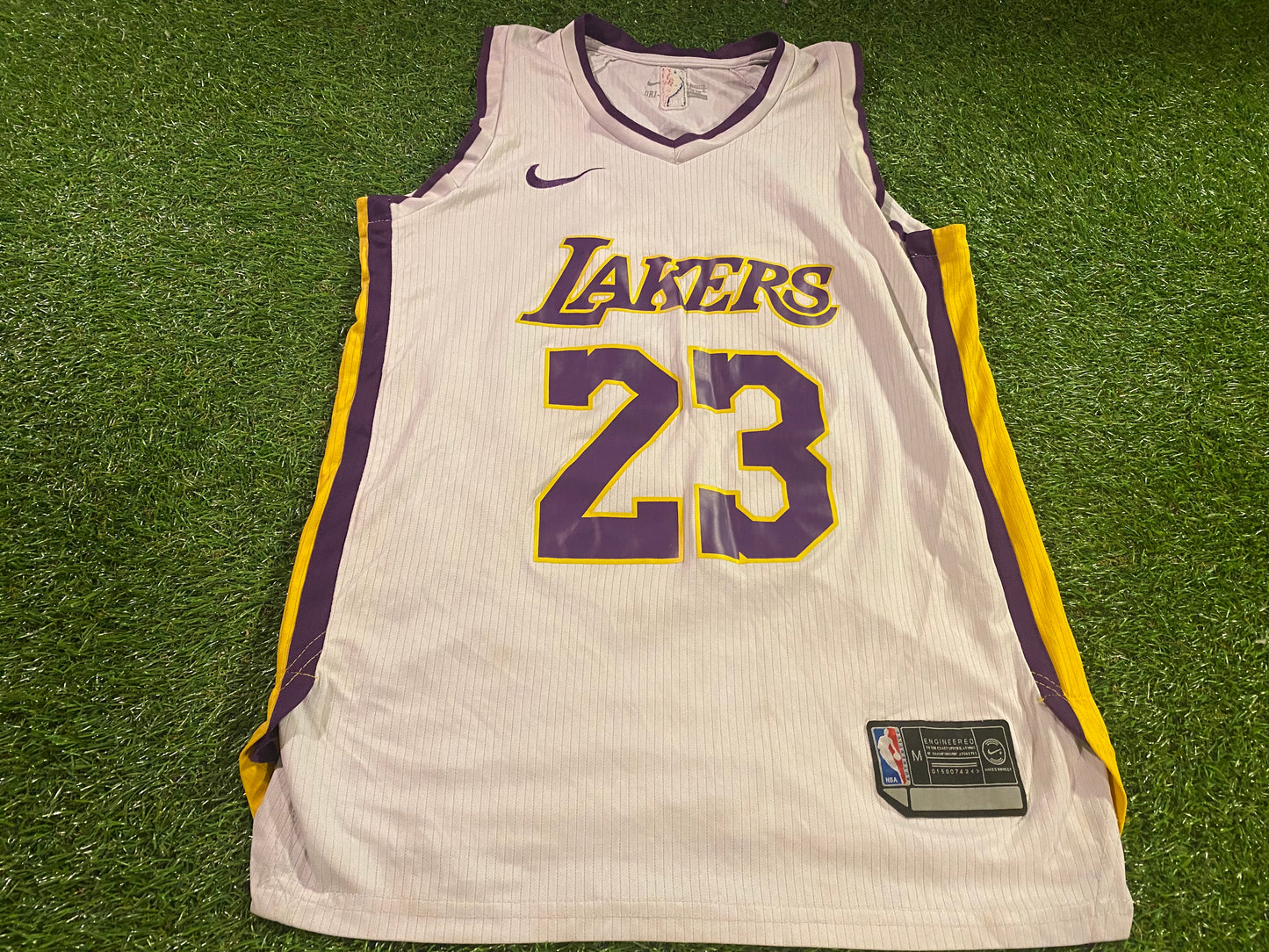 LA Lakers NBA USA United States of America Basketball Medium Mans James no23 Jersey