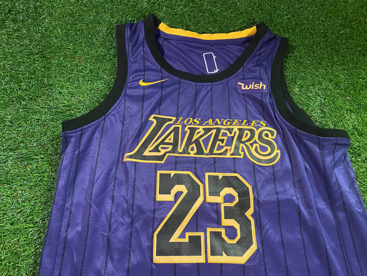 LA Lakers NBA USA United States of America Basketball Large Mans James no23 Jersey