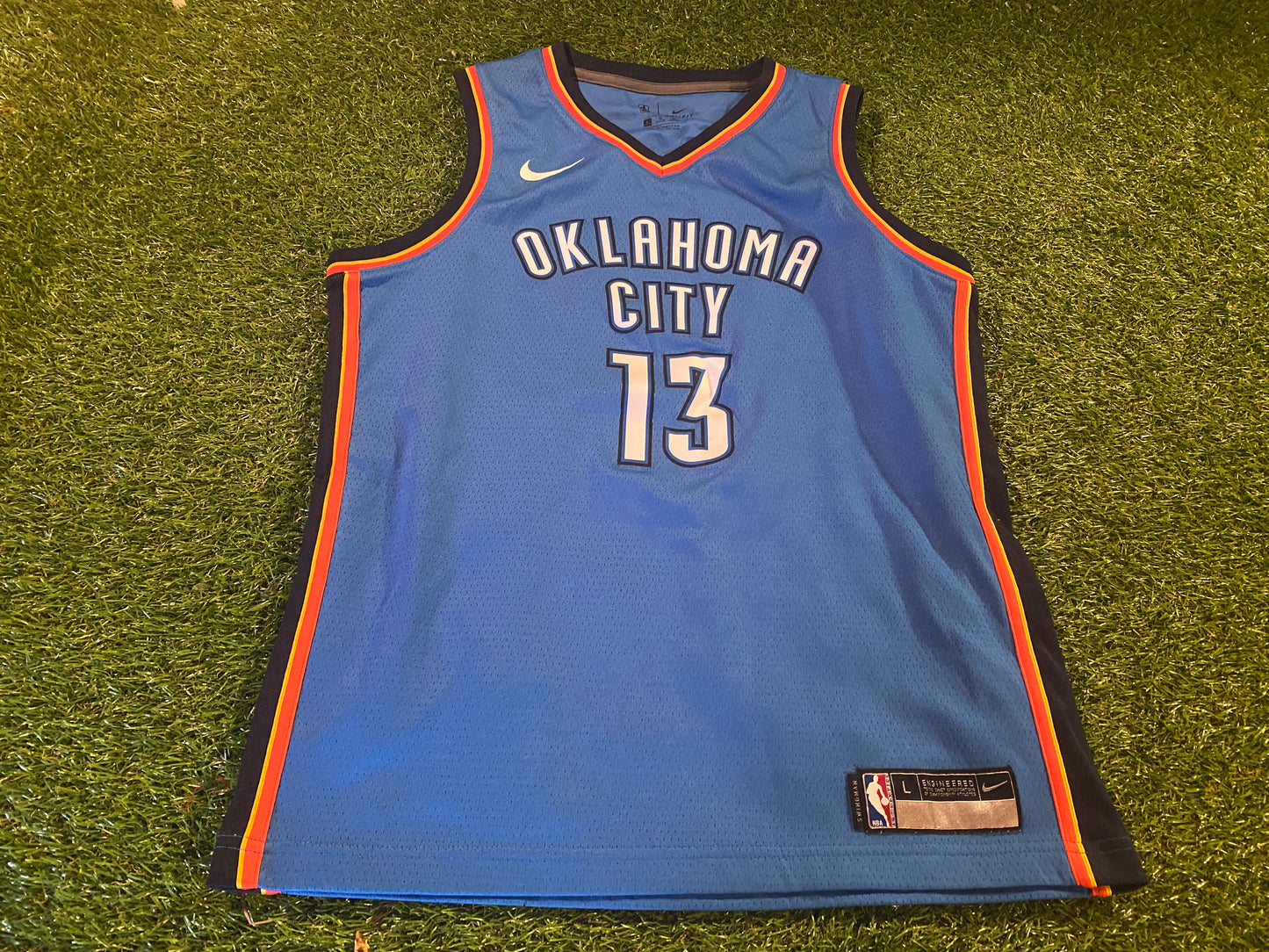 Oklahoma City NBA USA United States of America Basketball X Small Mans George no13 Jersey