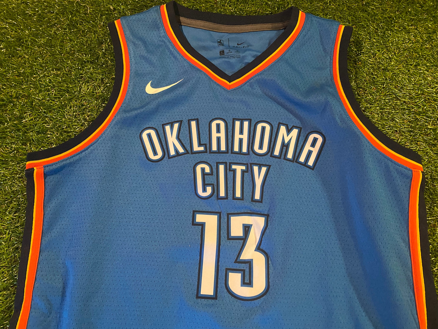 Oklahoma City NBA USA United States of America Basketball X Small Mans George no13 Jersey