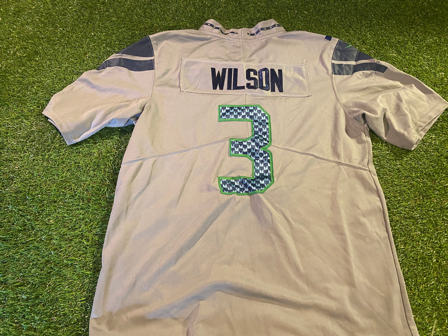 Seattle Seahawks NFL American Football USA Small to Medium Mans Nike Wilson no3 Jersey