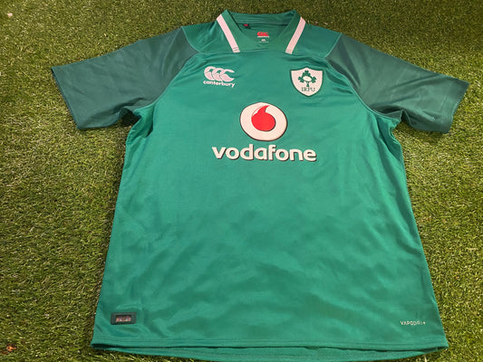 Ireland IRFU Eire Irish Rugby Union Football XXL 2XL Mans CCC Made Home Jersey