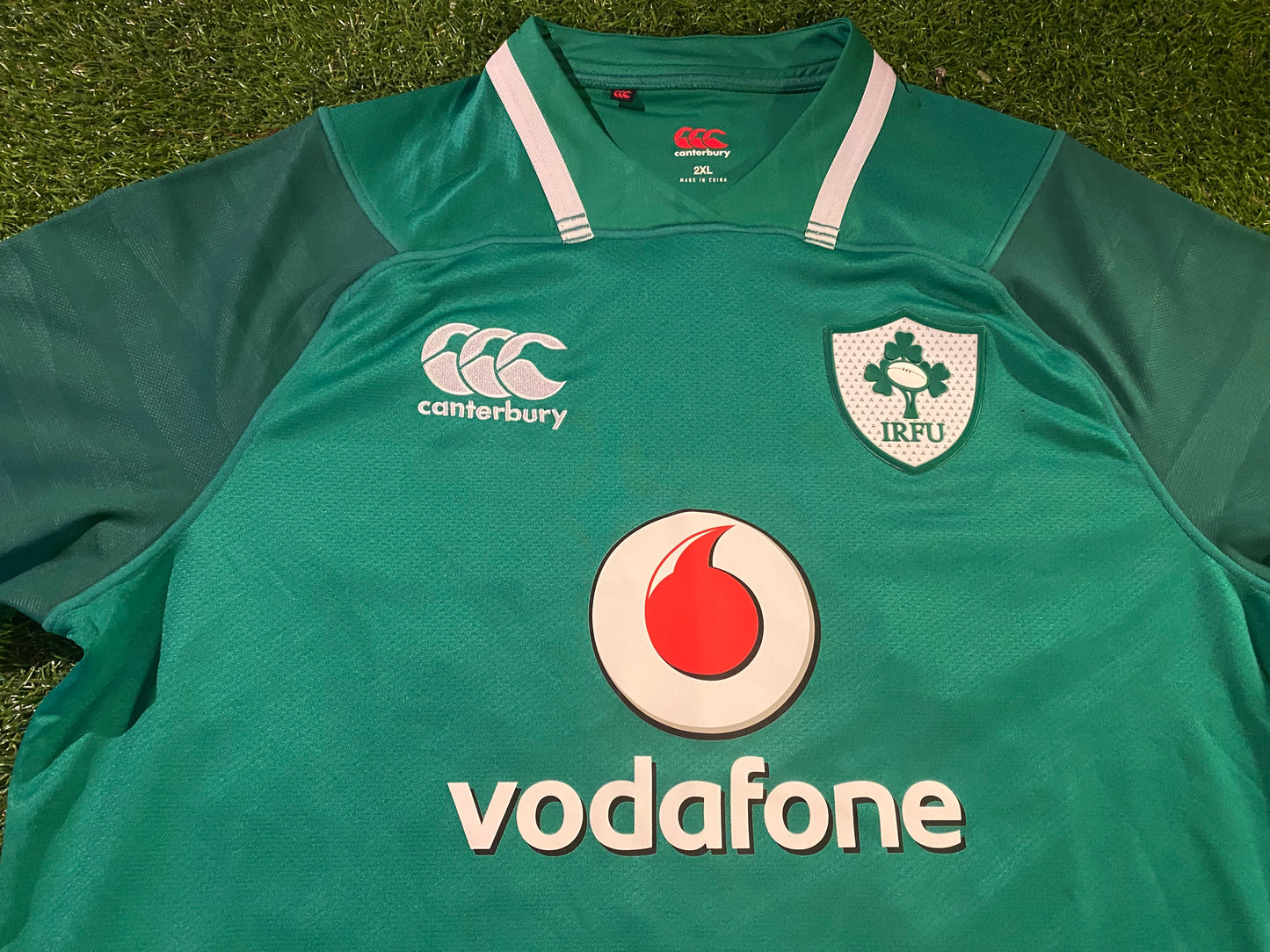 Ireland IRFU Eire Irish Rugby Union Football XXL 2XL Mans CCC Made Home Jersey