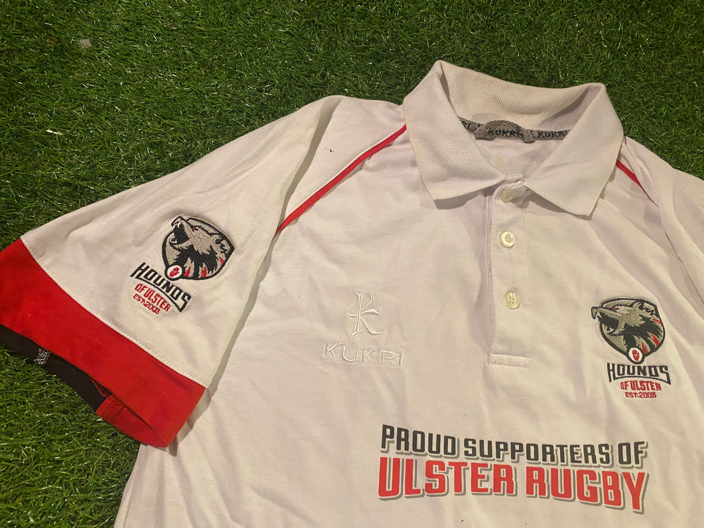 Ulster Northern Ireland Rugby League Football Medium Mans Cotton Polo Jersey