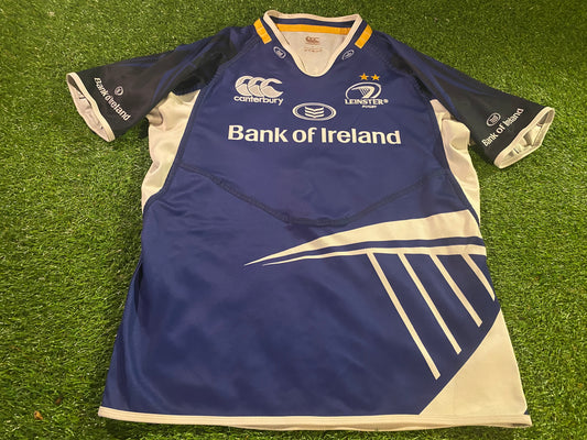 Leinster Eire Irish Ireland Rugby Union Football Large Mans CCC Made Vintage Jersey